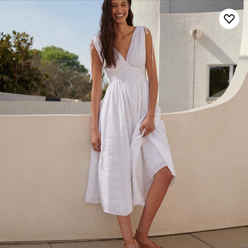 Madewell Sophia Smocked Midi Dress